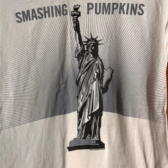 Smashing Pumpkins White Women’s T-Shirt Sz Lg - Picture 2 of 3